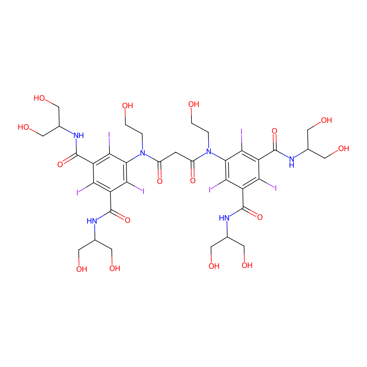 Iodecimol molecular structure, CAS 81045-33-2