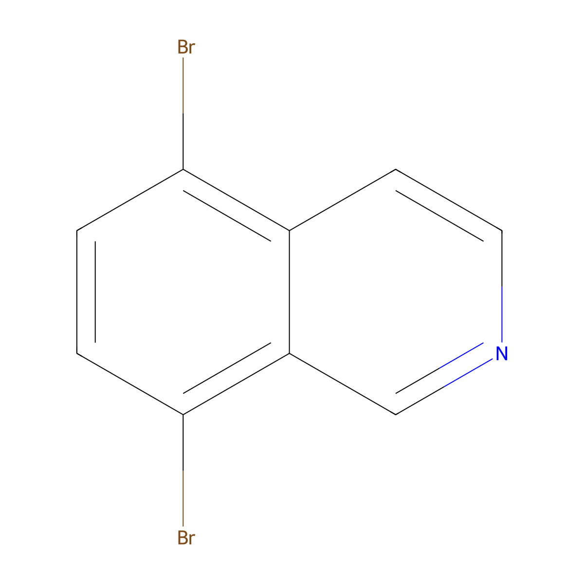 5,8-Dibromoisoquinoline molecular structure, CAS 81045-39-8