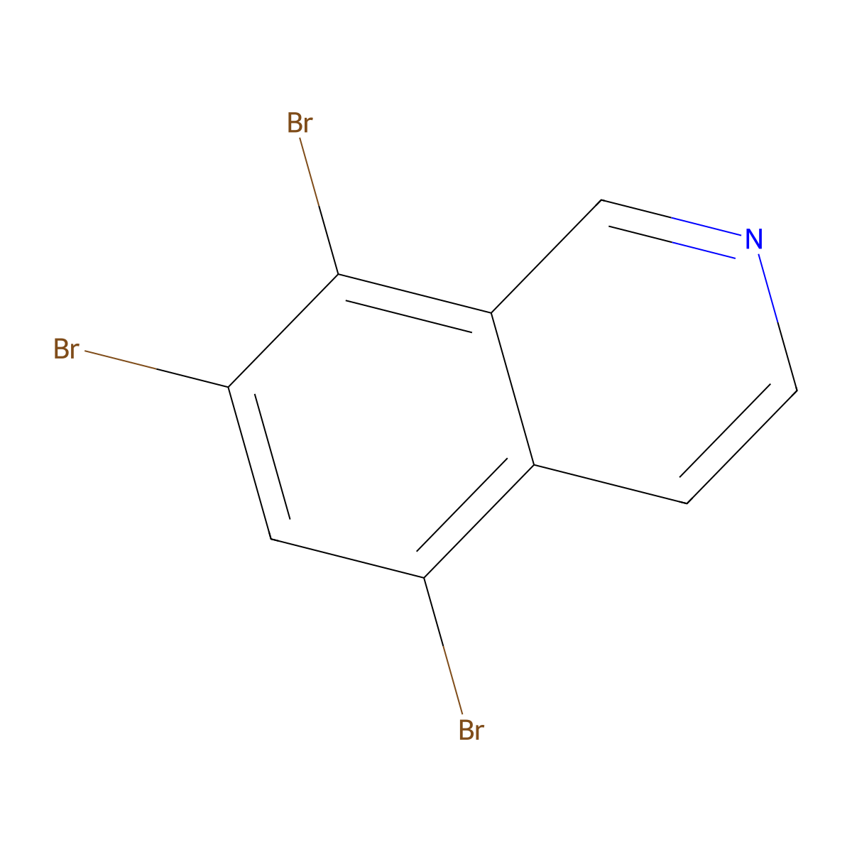 5,7,8-Tribromoisoquinoline molecular structure, CAS 81045-40-1