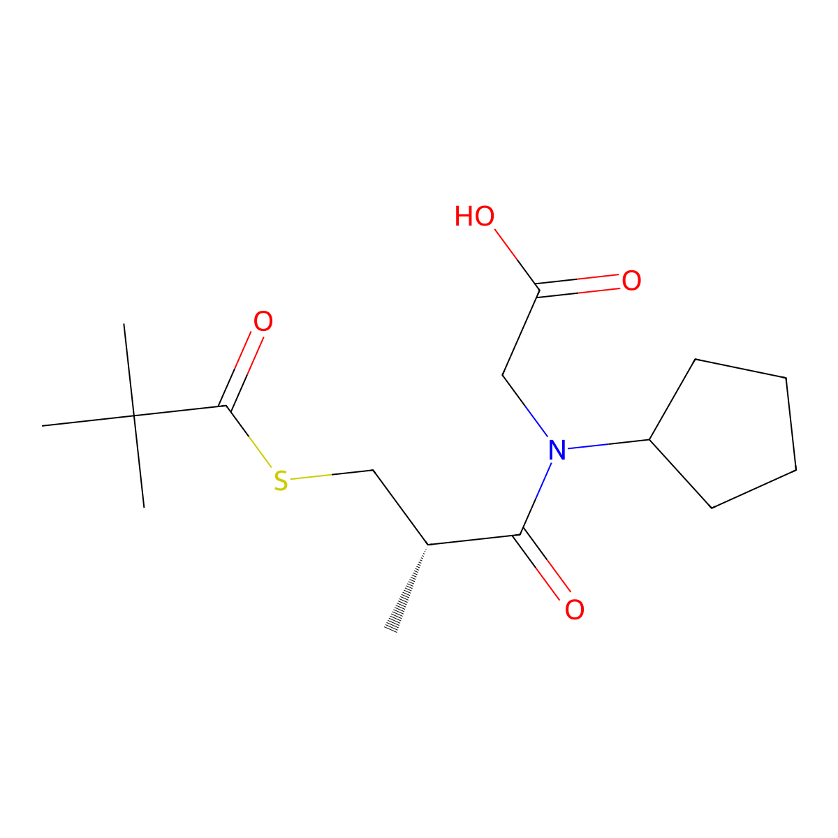 Pivopril molecular structure, CAS 81045-50-3