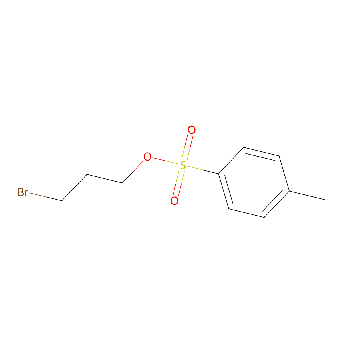 3-Bromopropyl 4-methylbenzene-1-sulfonate molecular structure, CAS 81055-36-9