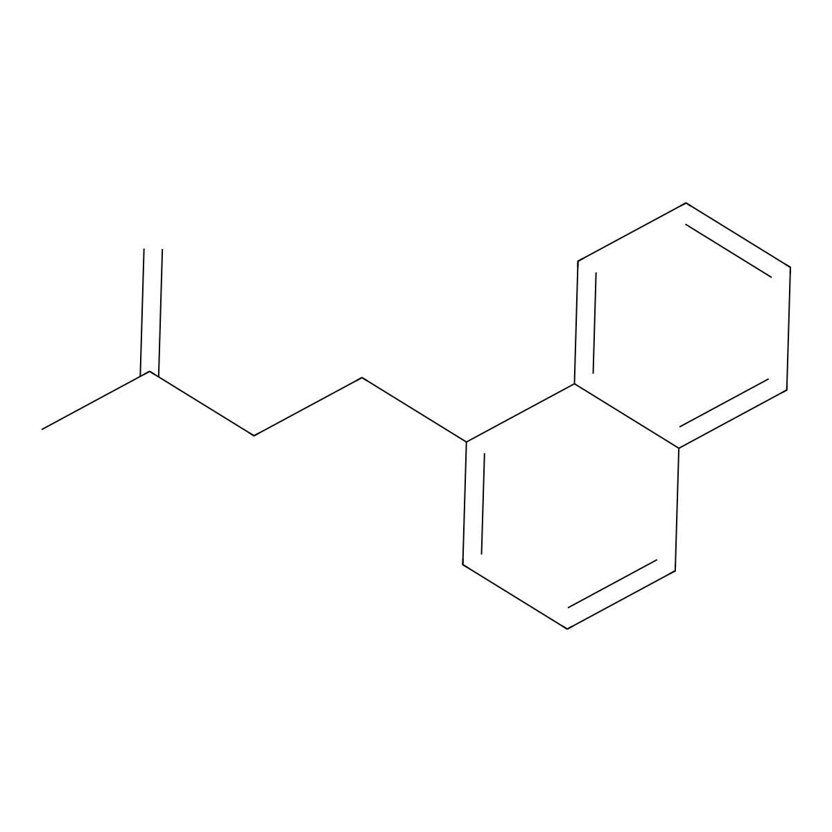 1-(3-Methylbut-3-en-1-yl)naphthalene molecular structure, CAS 81060-89-1