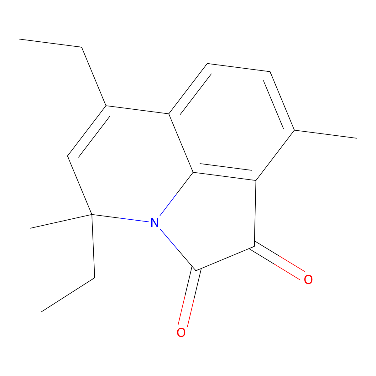 4,6-diethyl-4,9-dimethyl-4H-pyrrolo[3,2,1-ij]quinoline-1,2-dione molecular structure, CAS 810630-63-8