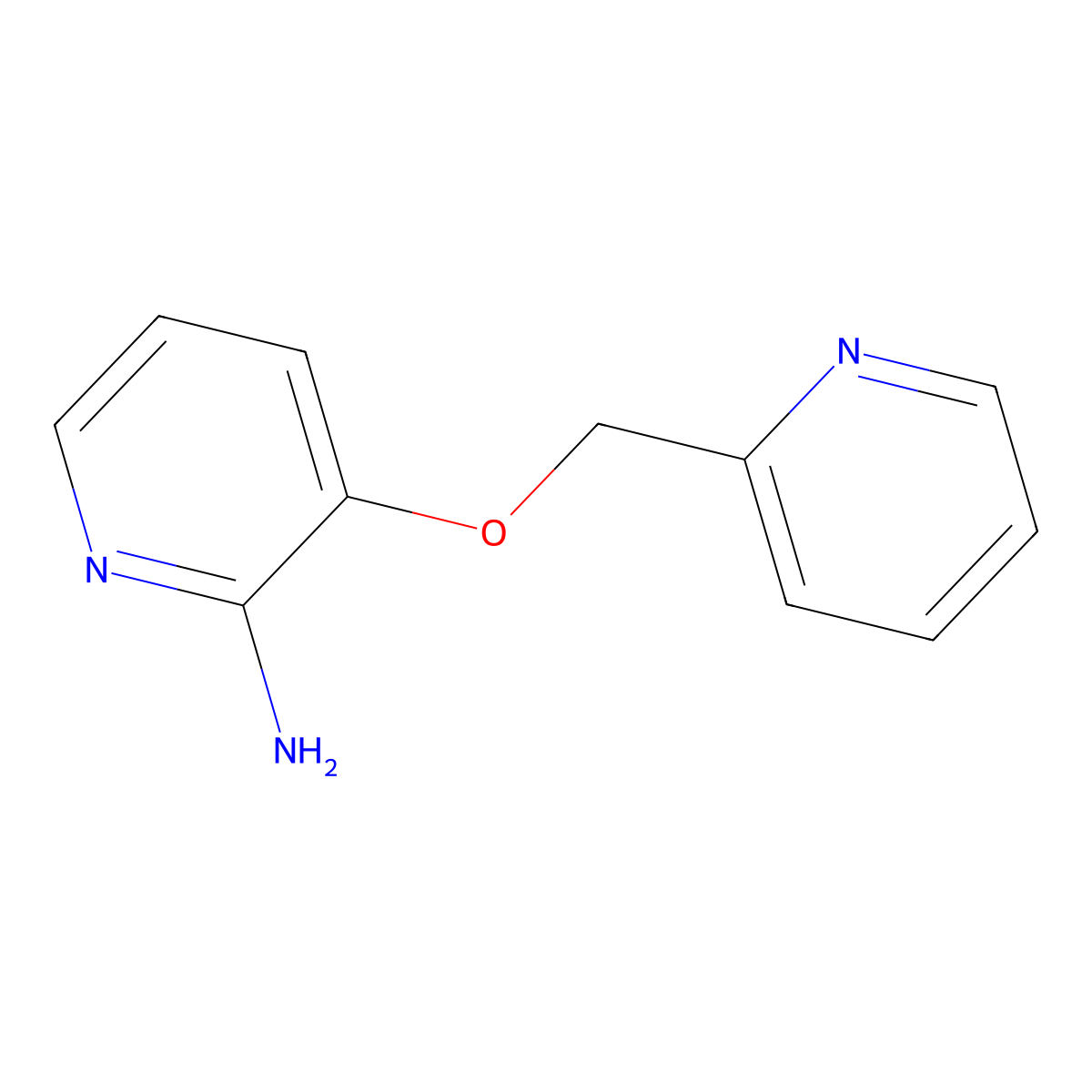 3-(2-Pyridinylmethoxy)-2-pyridinamine molecular structure, CAS 81066-63-9