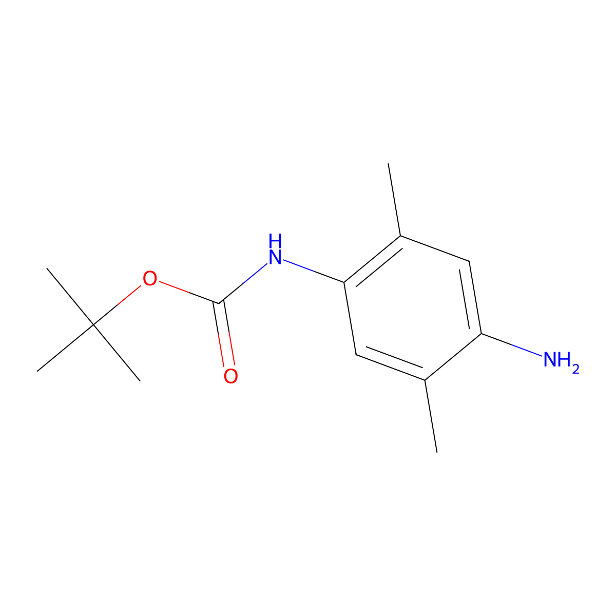 tert-butylN-(4-amino-2,5-dimethylphenyl)carbamate molecular structure, CAS 810662-51-2