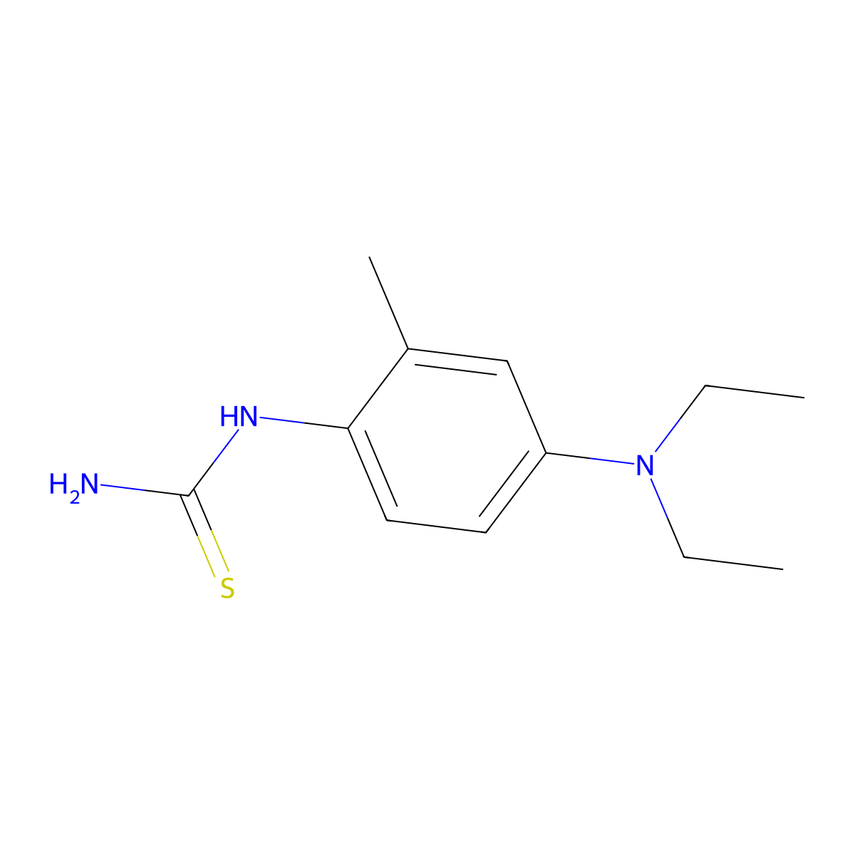 [4-(Diethylamino)-2-methylphenyl]thiourea molecular structure, CAS 810662-59-0