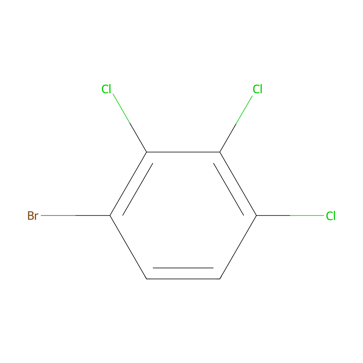 1-Bromo-2,3,4-trichlorobenzene molecular structure, CAS 81067-37-0