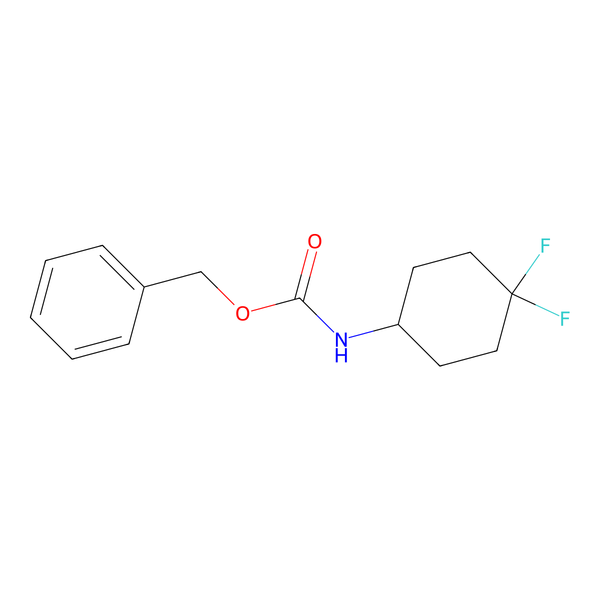 Benzyl (4,4-difluorocyclohexyl)carbamate molecular structure, CAS 810675-56-0
