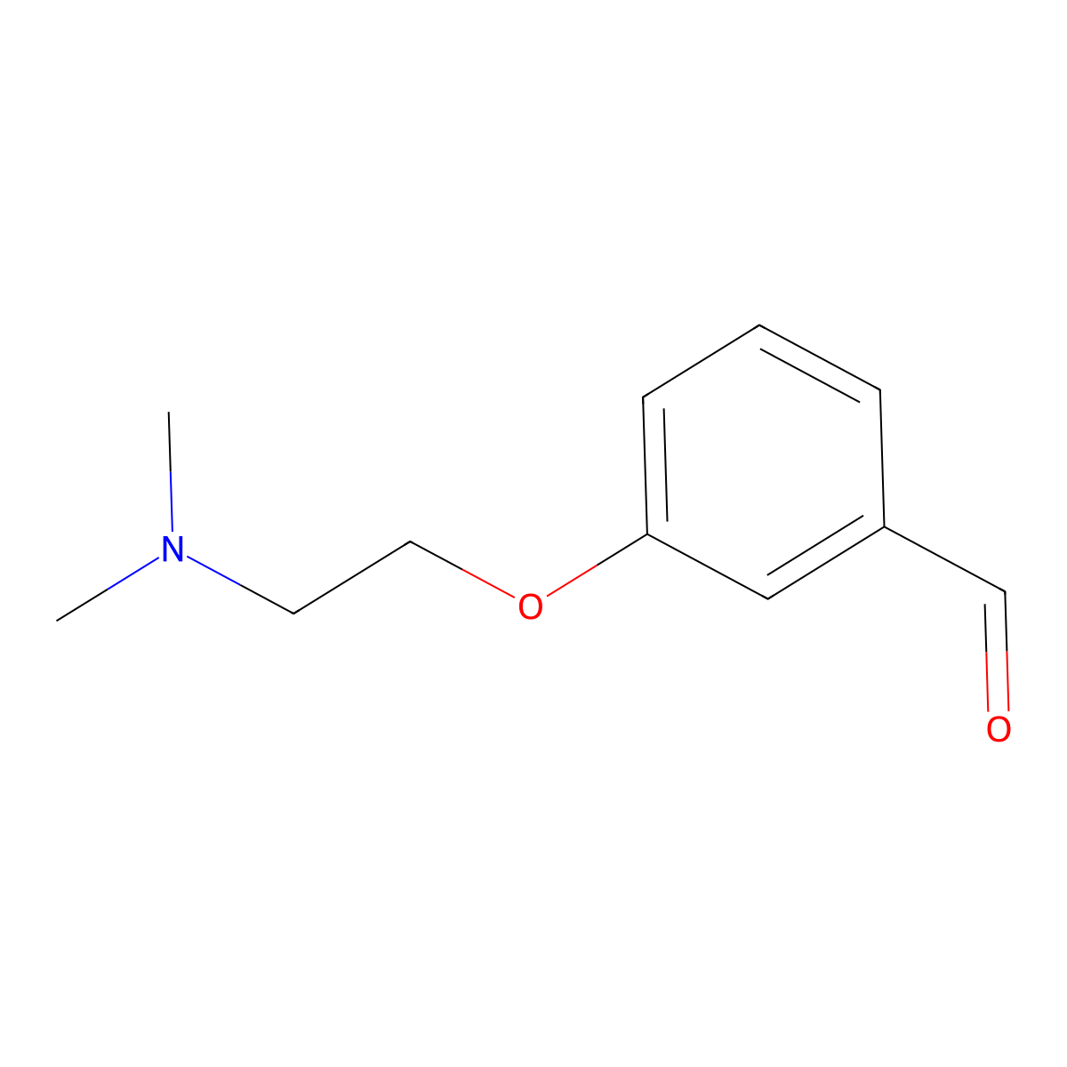 3-[2-(Dimethylamino)ethoxy]benzaldehyde molecular structure, CAS 81068-25-9