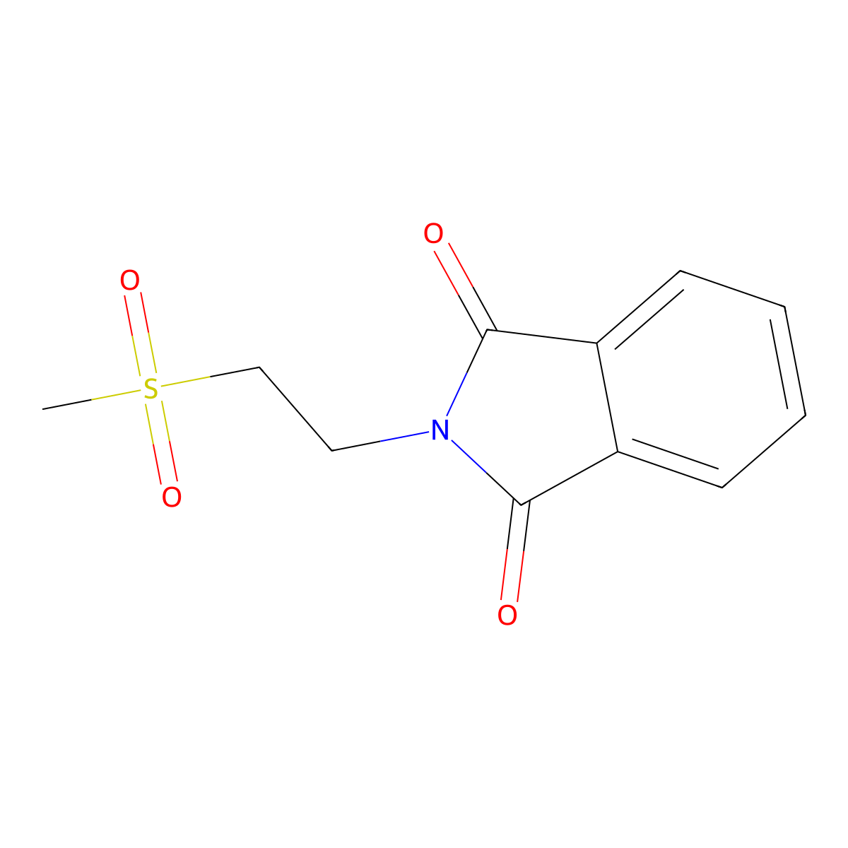 2-(2-(Methylsulfonyl)ethyl)isoindoline-1,3-dione molecular structure, CAS 81068-61-3