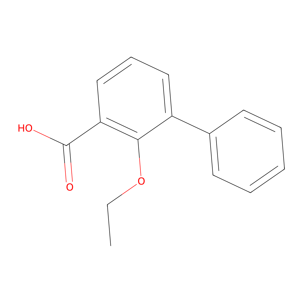 2-Ethoxy-[1,1'-biphenyl]-3-carboxylic acid molecular structure, CAS 810683-08-0