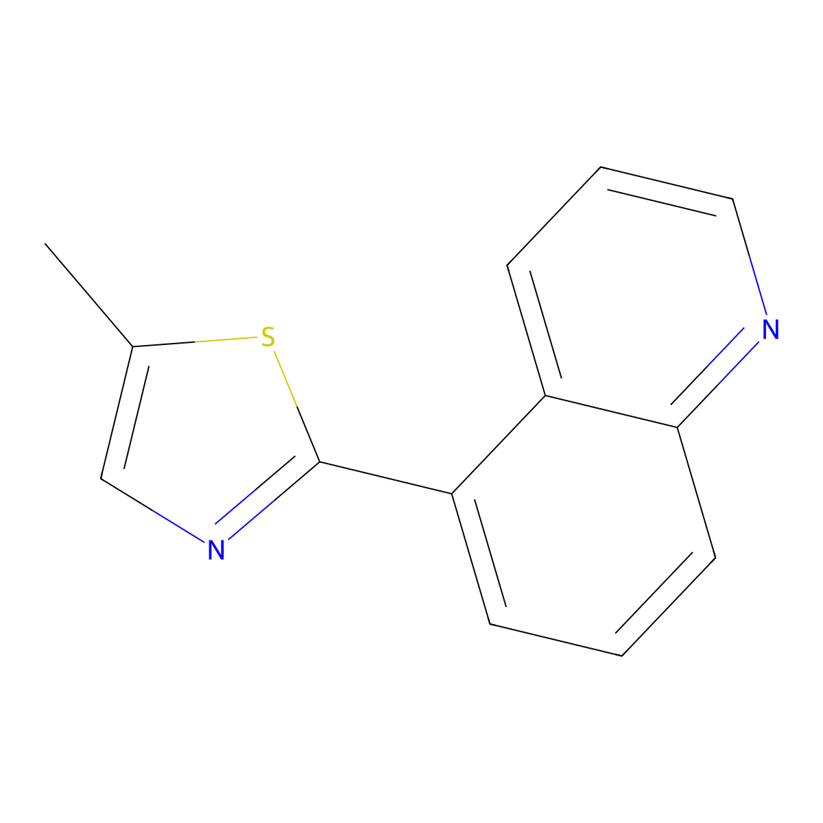 5-Methyl-2-(quinolin-5-yl)thiazole molecular structure, CAS 810690-50-7