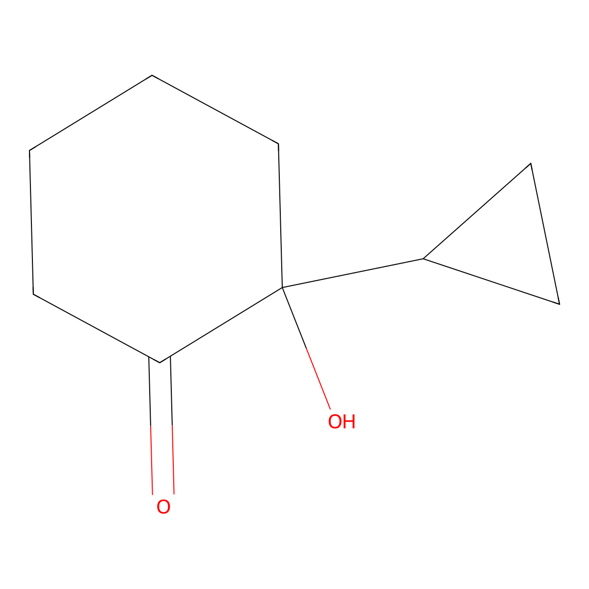 2-Cyclopropyl-2-hydroxycyclohexan-1-one molecular structure, CAS 81071-59-2