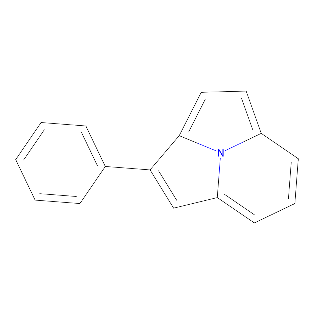 2-Phenylpyrrolo[2,1,5-cd]indolizine molecular structure, CAS 81071-71-8