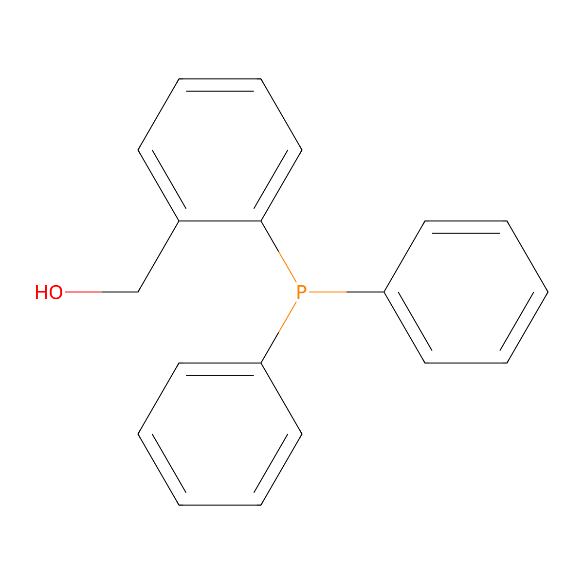 (2-(Diphenylphosphino)phenyl)methanol molecular structure, CAS 81073-06-5