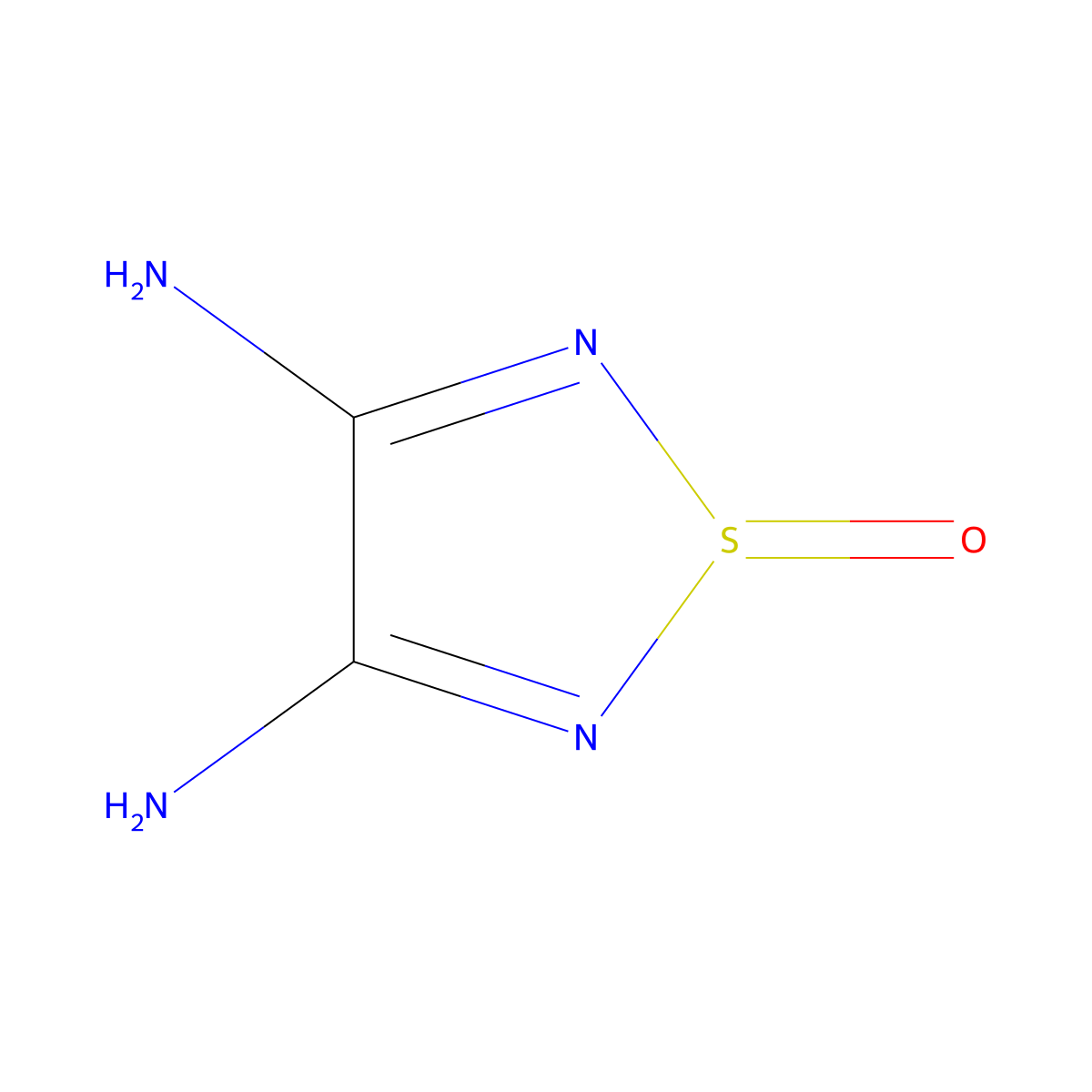 Diamino-1lambda4,2,5-thiadiazol-1-one molecular structure, CAS 81074-83-1