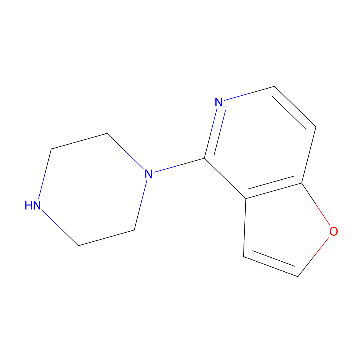 4-(Piperazin-1-yl)furo[3,2-c]pyridine molecular structure, CAS 81078-84-4