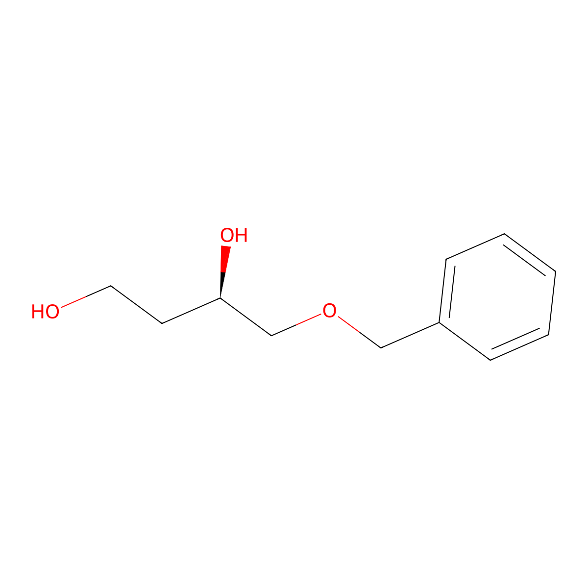 (R)-4-Benzyloxy-1,3-butanediol molecular structure, CAS 81096-93-7