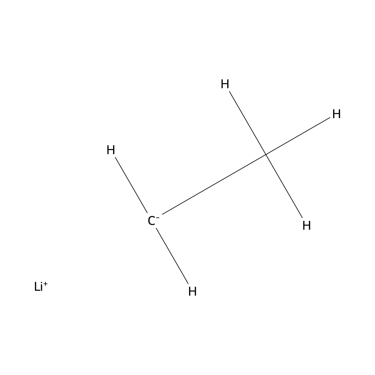 Ethyllithium molecular structure, CAS 811-49-4