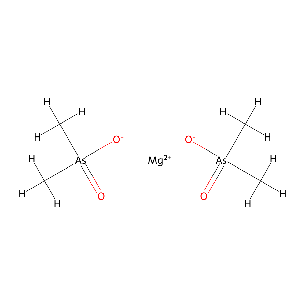 Magnesium cacodylate molecular structure, CAS 811-66-5