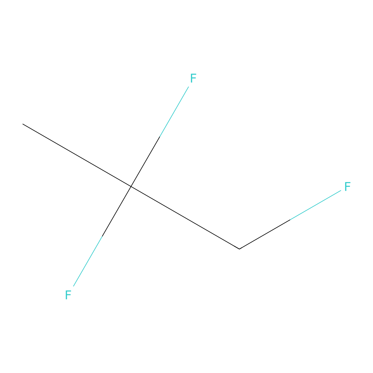 1,2,2-Trifluoropropane molecular structure, CAS 811-94-9
