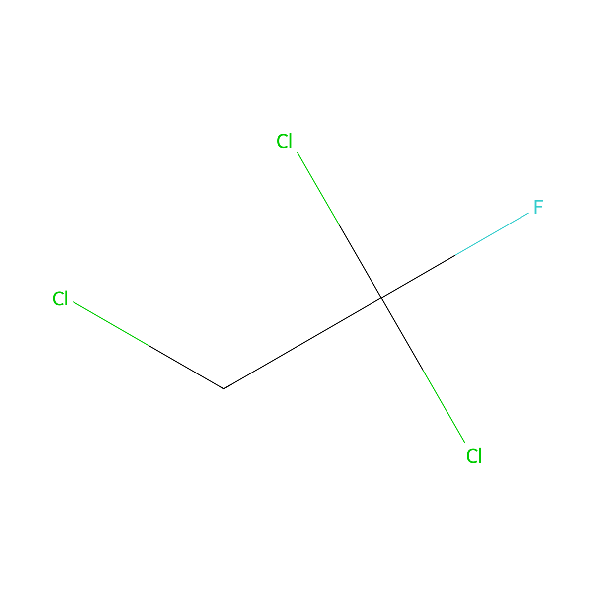 1,1,2-Trichloro-1-fluoroethane molecular structure, CAS 811-95-0