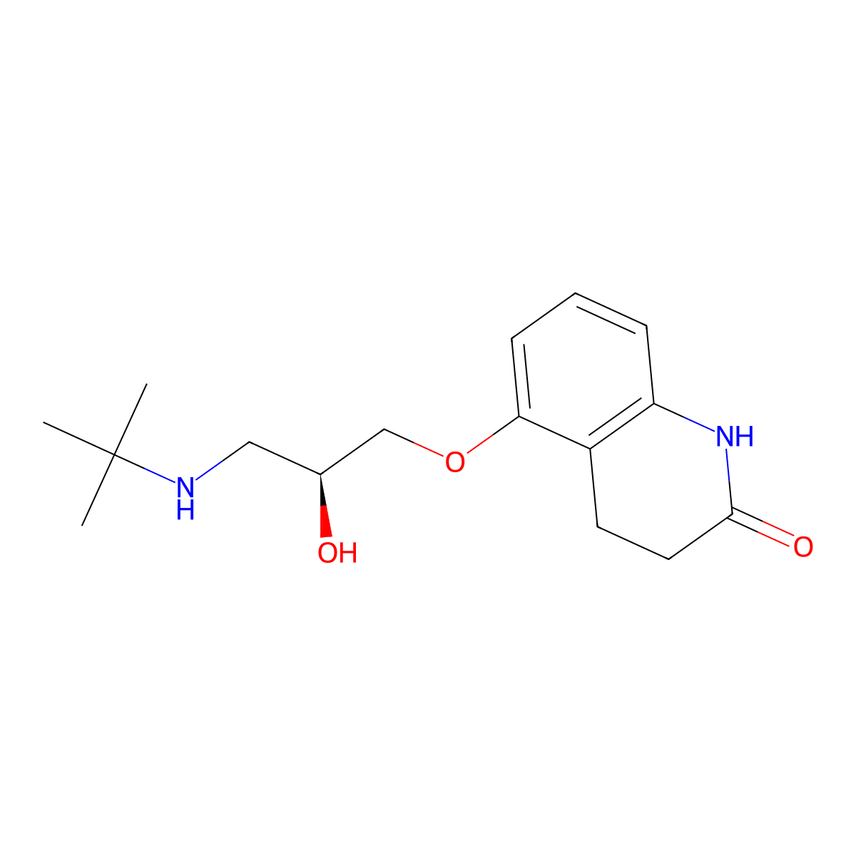 (-)-Carteolol molecular structure, CAS 81102-77-4