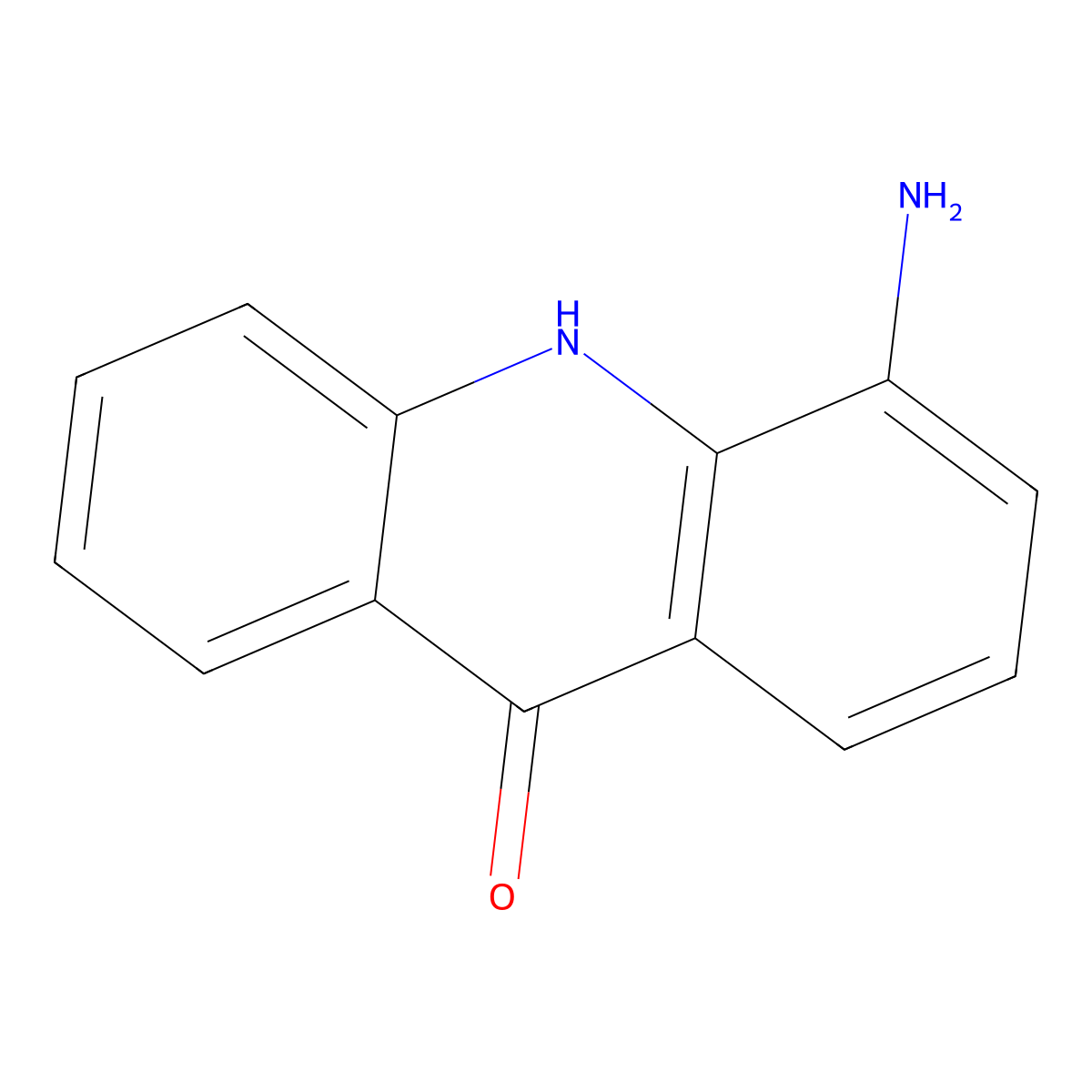 4-amino-10H-acridin-9-one molecular structure, CAS 81104-13-4
