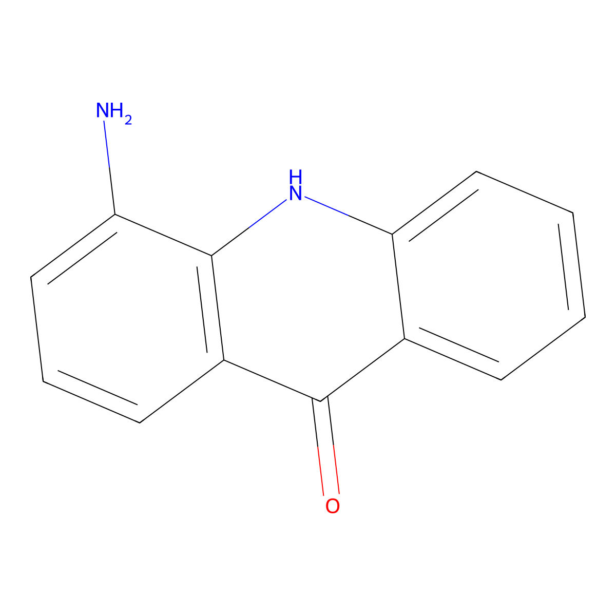 4-amino-10H-acridin-9-one molecular structure, CAS 81104-13-4
