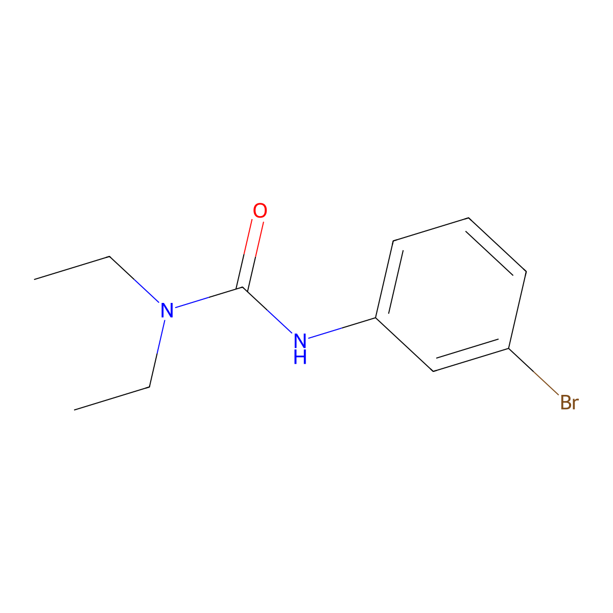 3-(3-Bromophenyl)-1,1-diethylurea molecular structure, CAS 81106-51-6
