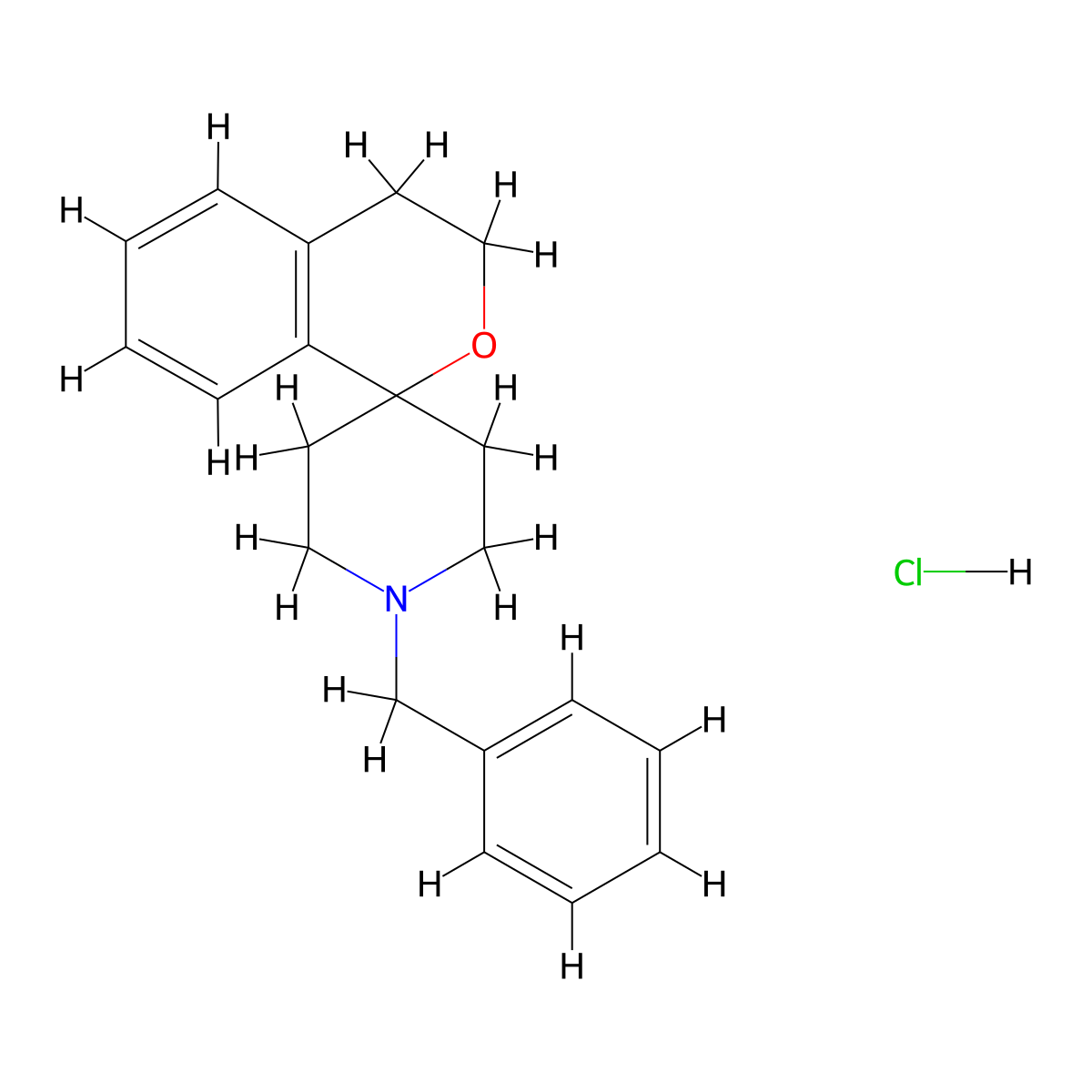 1'-Benzylspiro[isochroman-1,4'-piperidine] hydrochloride molecular structure, CAS 81109-64-0