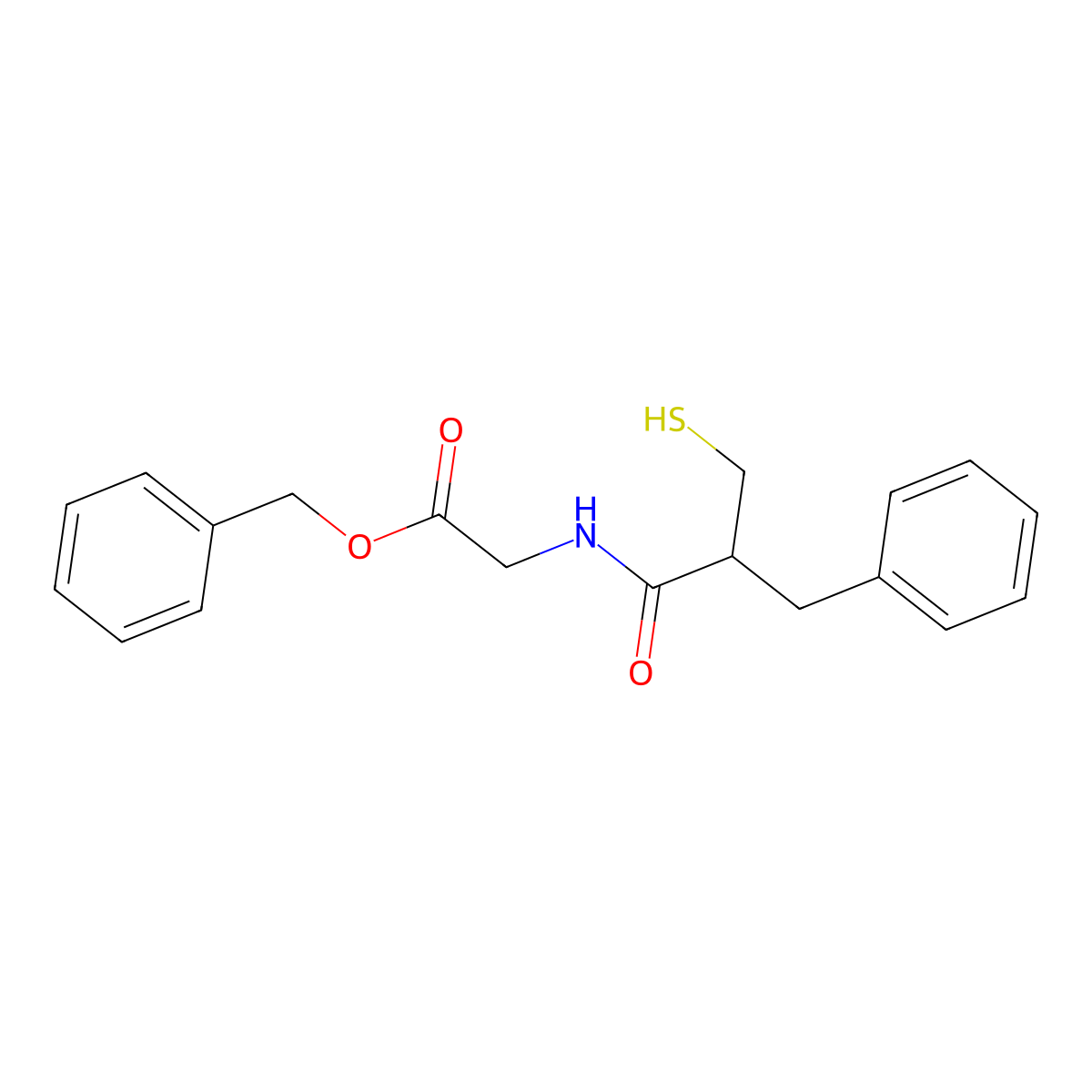 Deacetyl racecadotril molecular structure, CAS 81110-69-2