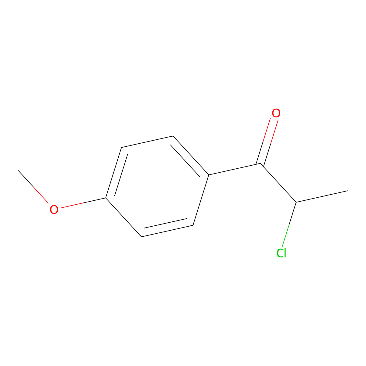 2-Chloro-1-(4-methoxyphenyl)propan-1-one molecular structure, CAS 81112-07-4