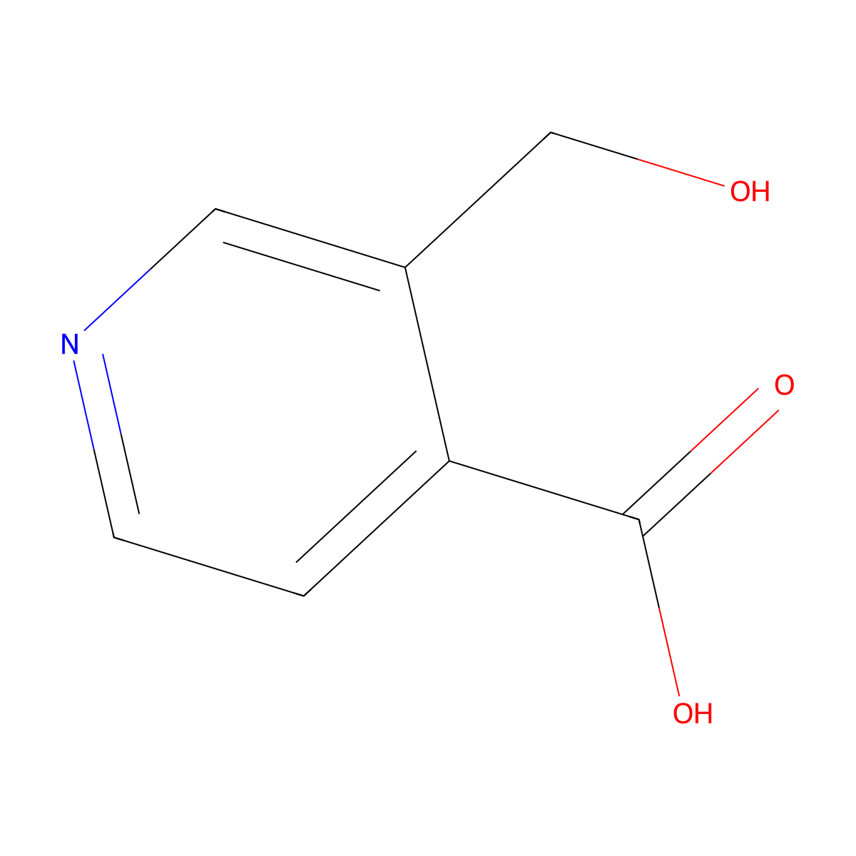 3-(Hydroxymethyl)pyridine-4-carboxylic acid molecular structure, CAS 81113-13-5