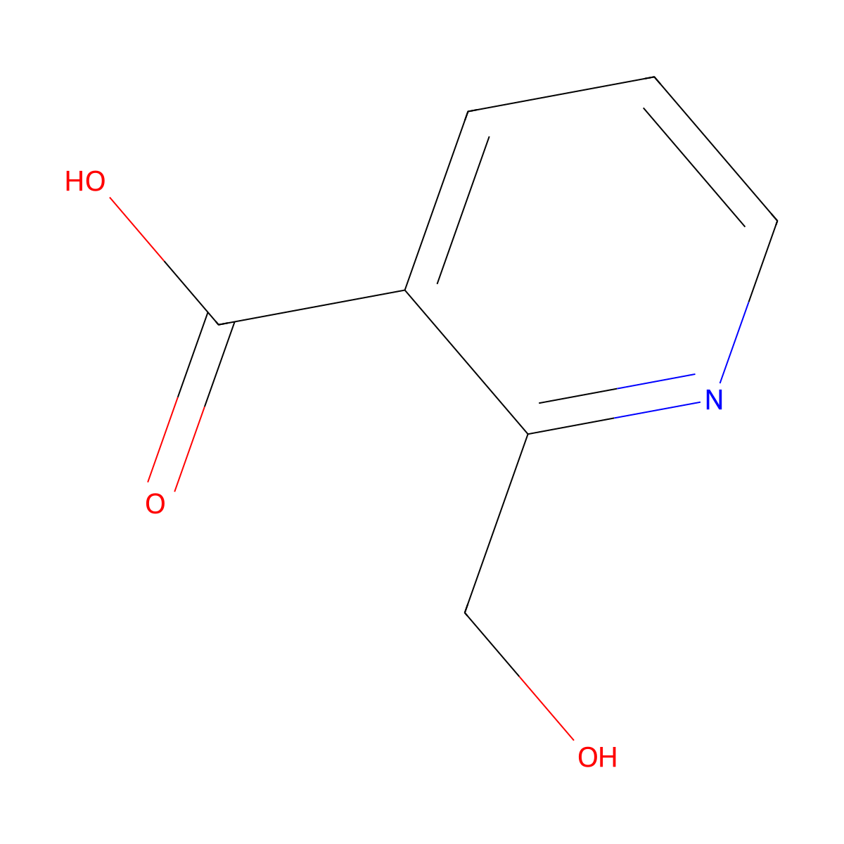 2-(Hydroxymethyl)nicotinic acid molecular structure, CAS 81113-14-6