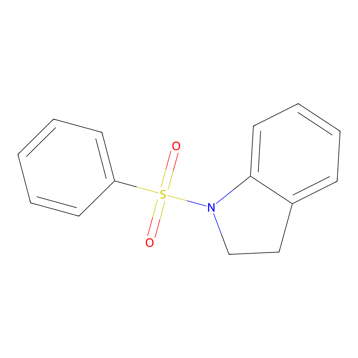1-(Phenylsulfonyl)indoline molecular structure, CAS 81114-41-2