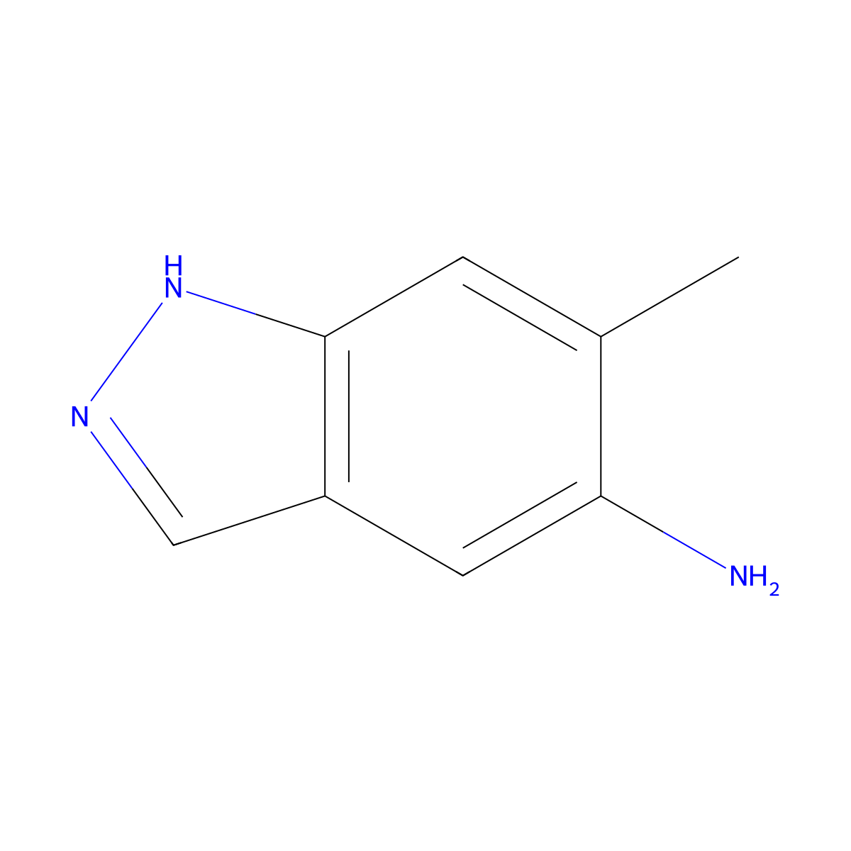 6-methyl-1H-indazol-5-amine molecular structure, CAS 81115-45-9
