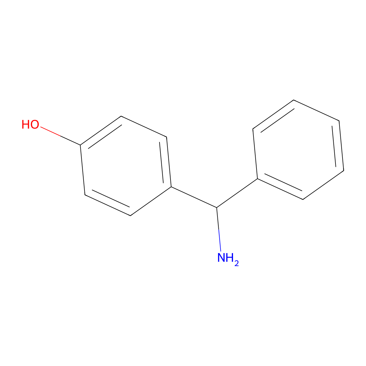 4-[Amino(phenyl)methyl]phenol molecular structure, CAS 81123-45-7