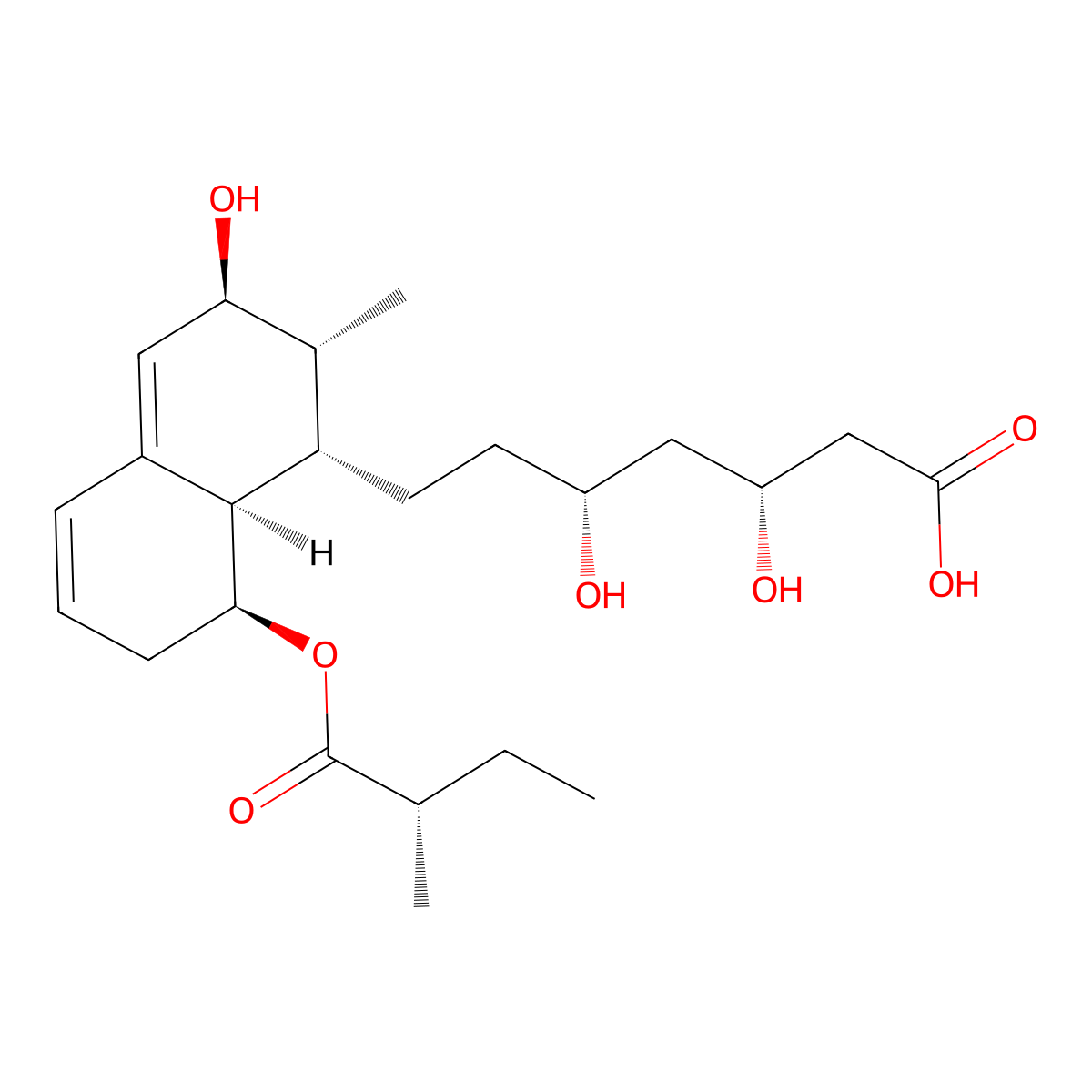 3'alpha-Isopravastatin molecular structure, CAS 81131-74-0