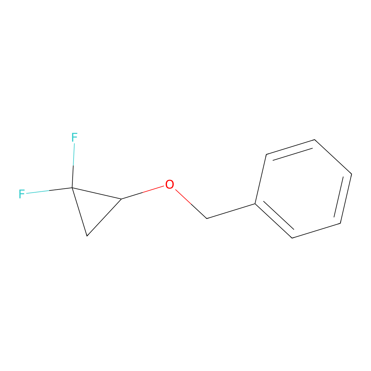 ((2,2-Difluorocyclopropoxy)methyl)benzene molecular structure, CAS 811431-41-1