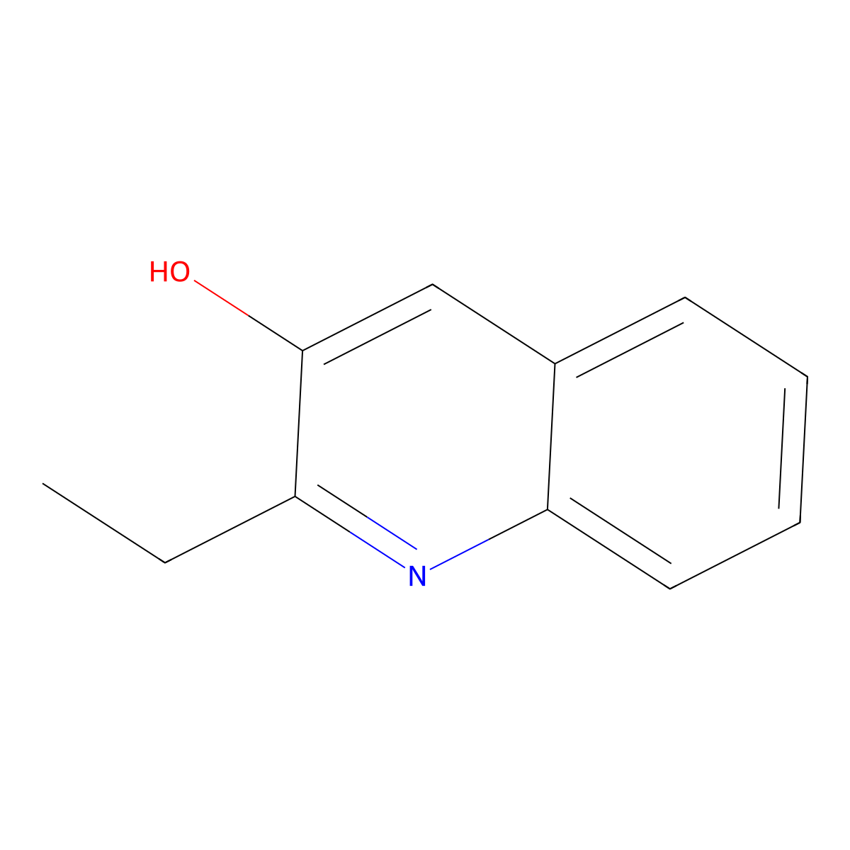 2-Ethylquinolin-3-ol molecular structure, CAS 811432-23-2