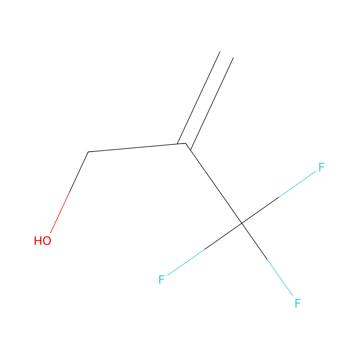 2-(Trifluoromethyl)prop-2-en-1-ol molecular structure, CAS 811437-07-7