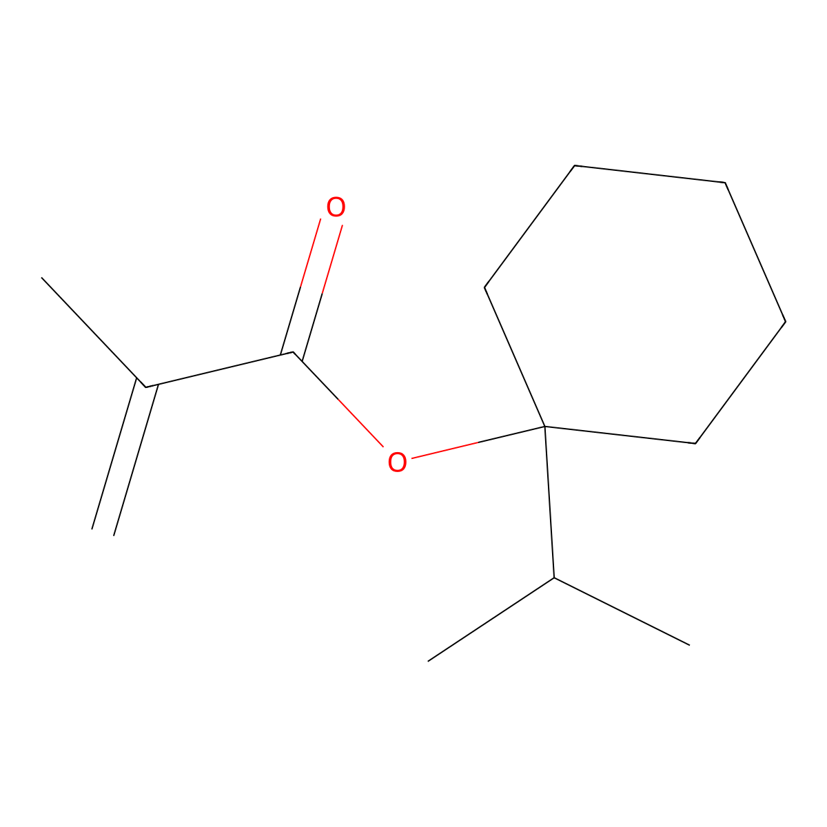 1-isopropylcyclohexyl Methacrylate molecular structure, CAS 811440-77-4
