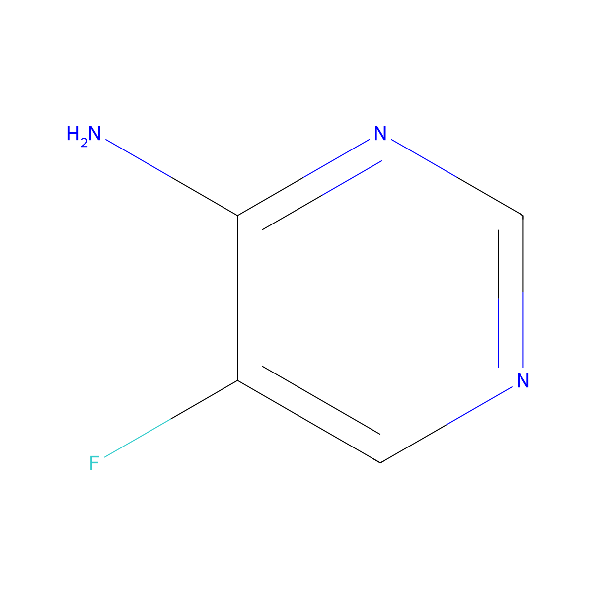 5-Fluoropyrimidin-4-amine molecular structure, CAS 811450-26-7