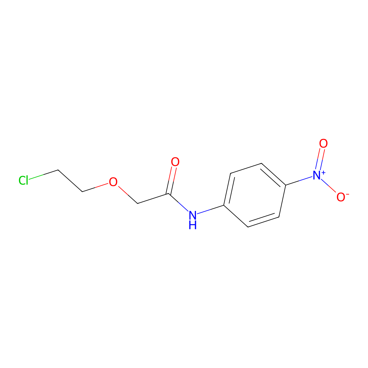 2-(2-chloroethoxy)-N-(4-nitrophenyl)acetamide molecular structure, CAS 811450-82-5