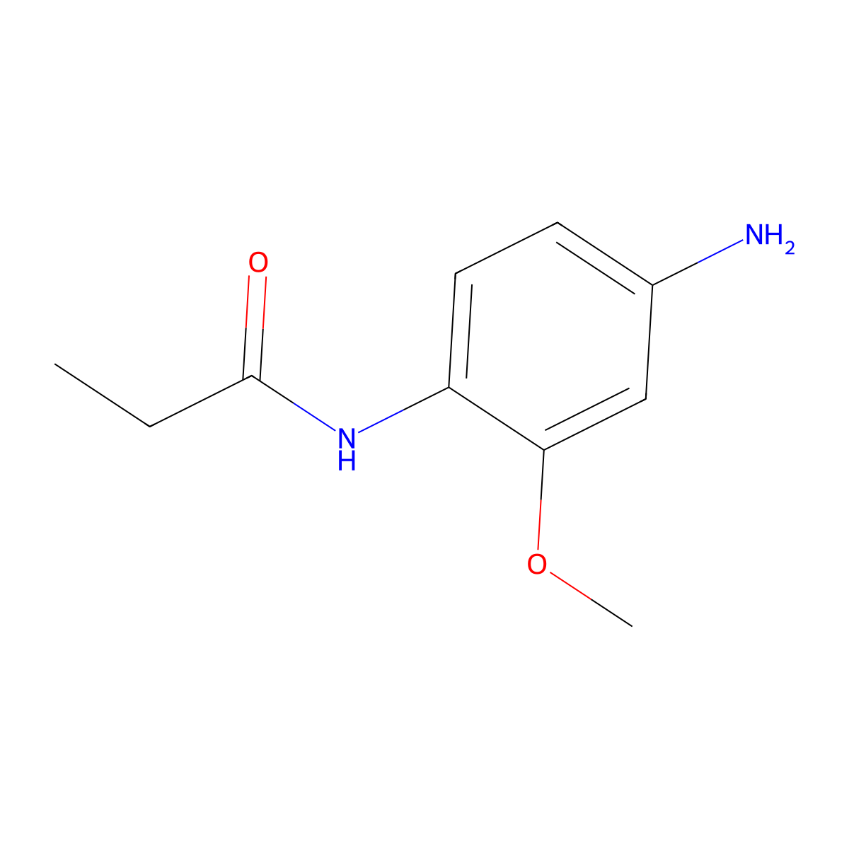 N-(4-amino-2-methoxyphenyl)propanamide molecular structure, CAS 811460-68-1