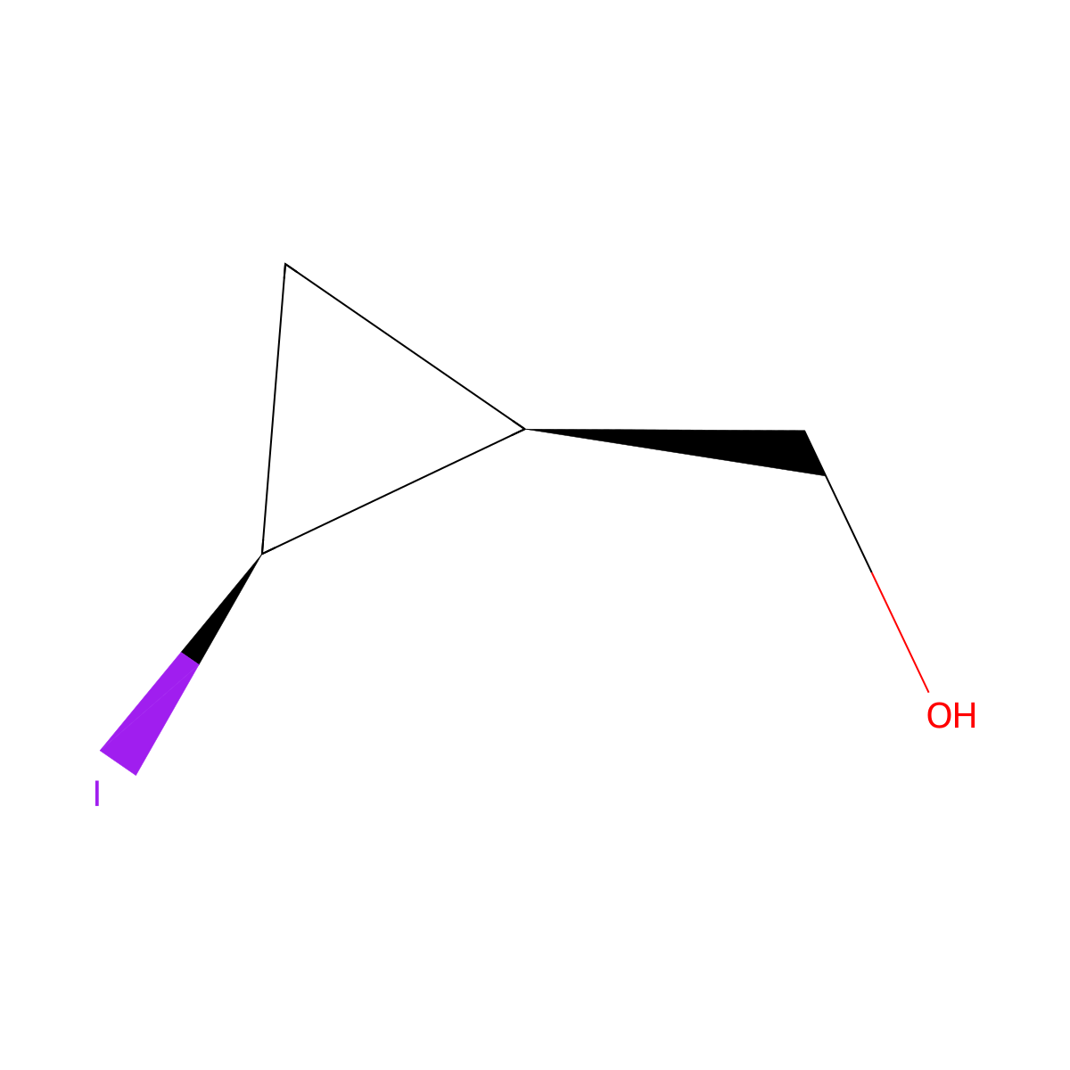 [(1S,2S)-2-Iodocyclopropyl]methanol molecular structure, CAS 811473-77-5