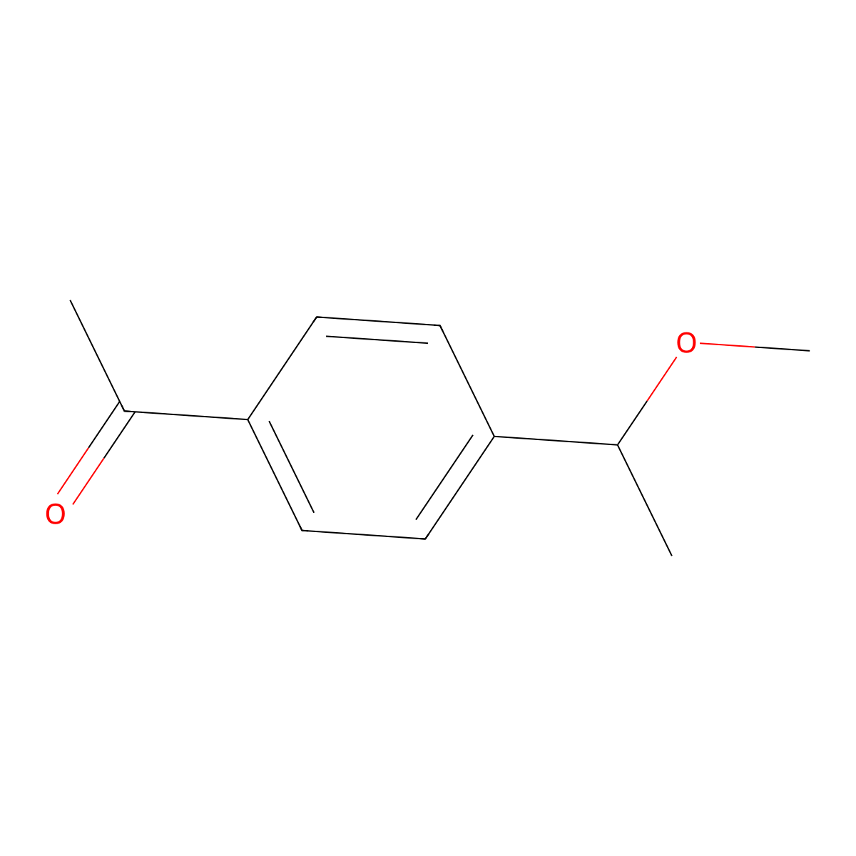 1-[4-(1-Methoxyethyl)phenyl]ethanone molecular structure, CAS 81156-51-6