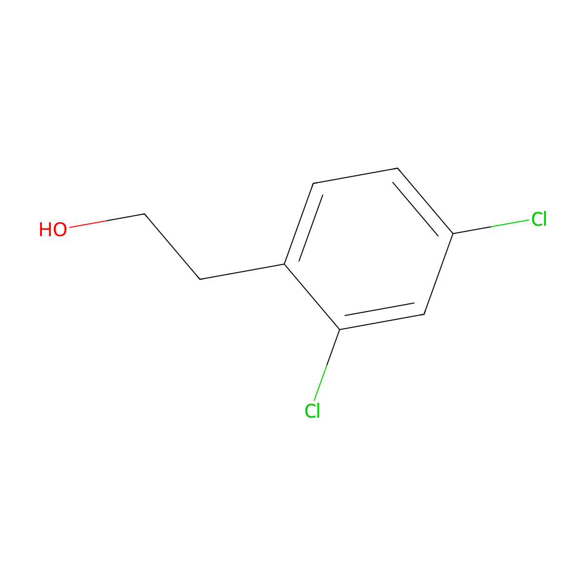 2,4-Dichlorophenethyl alcohol molecular structure, CAS 81156-68-5