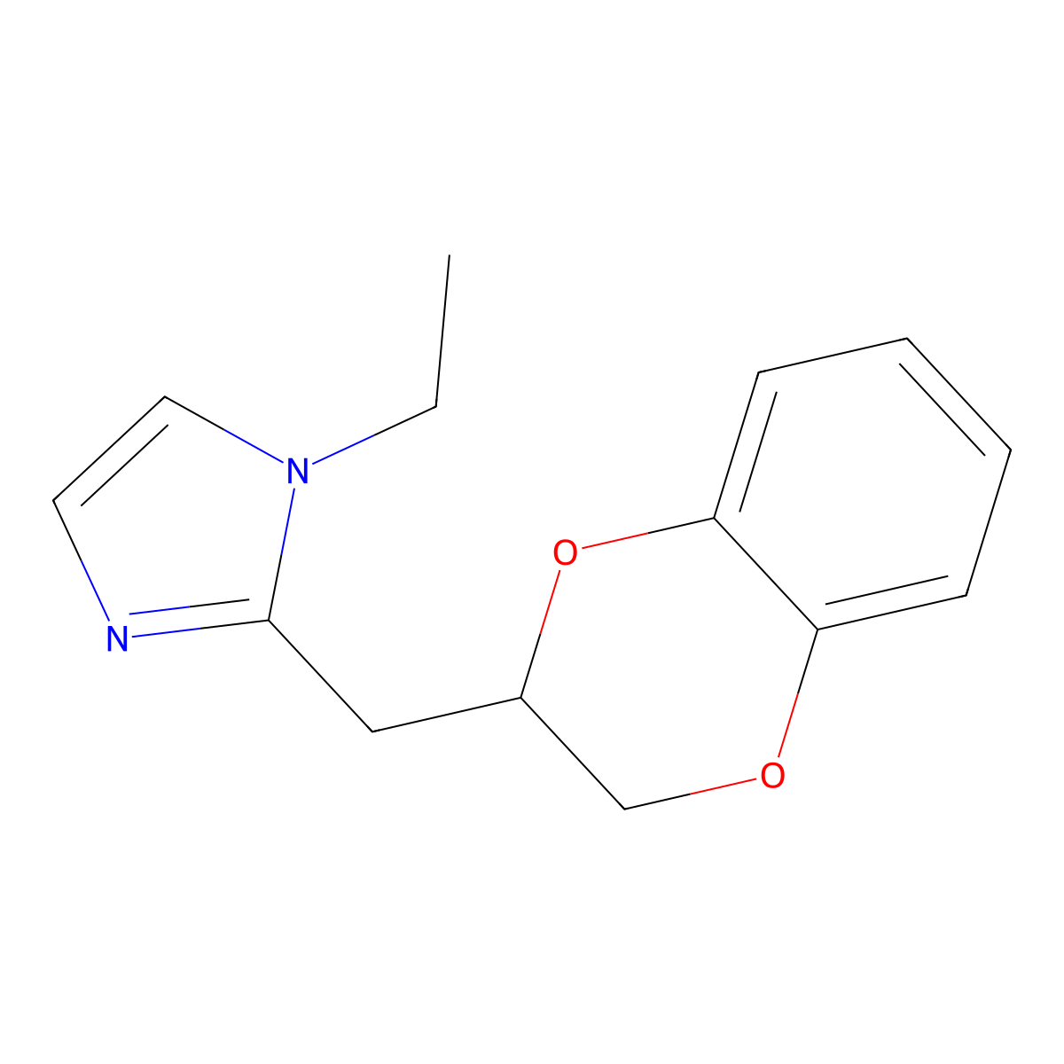 Imiloxan molecular structure, CAS 81167-16-0